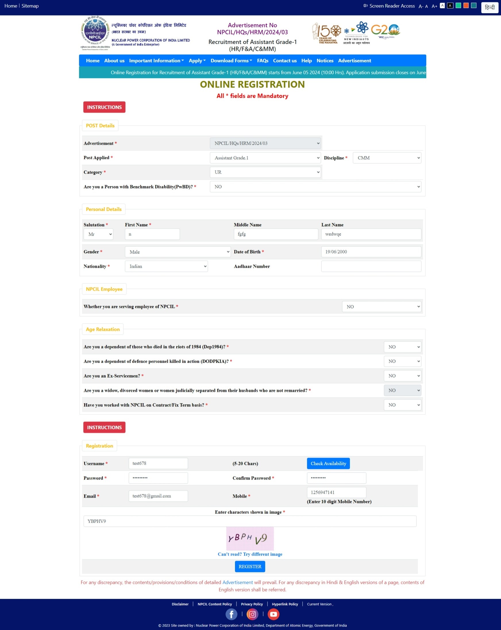 Registration