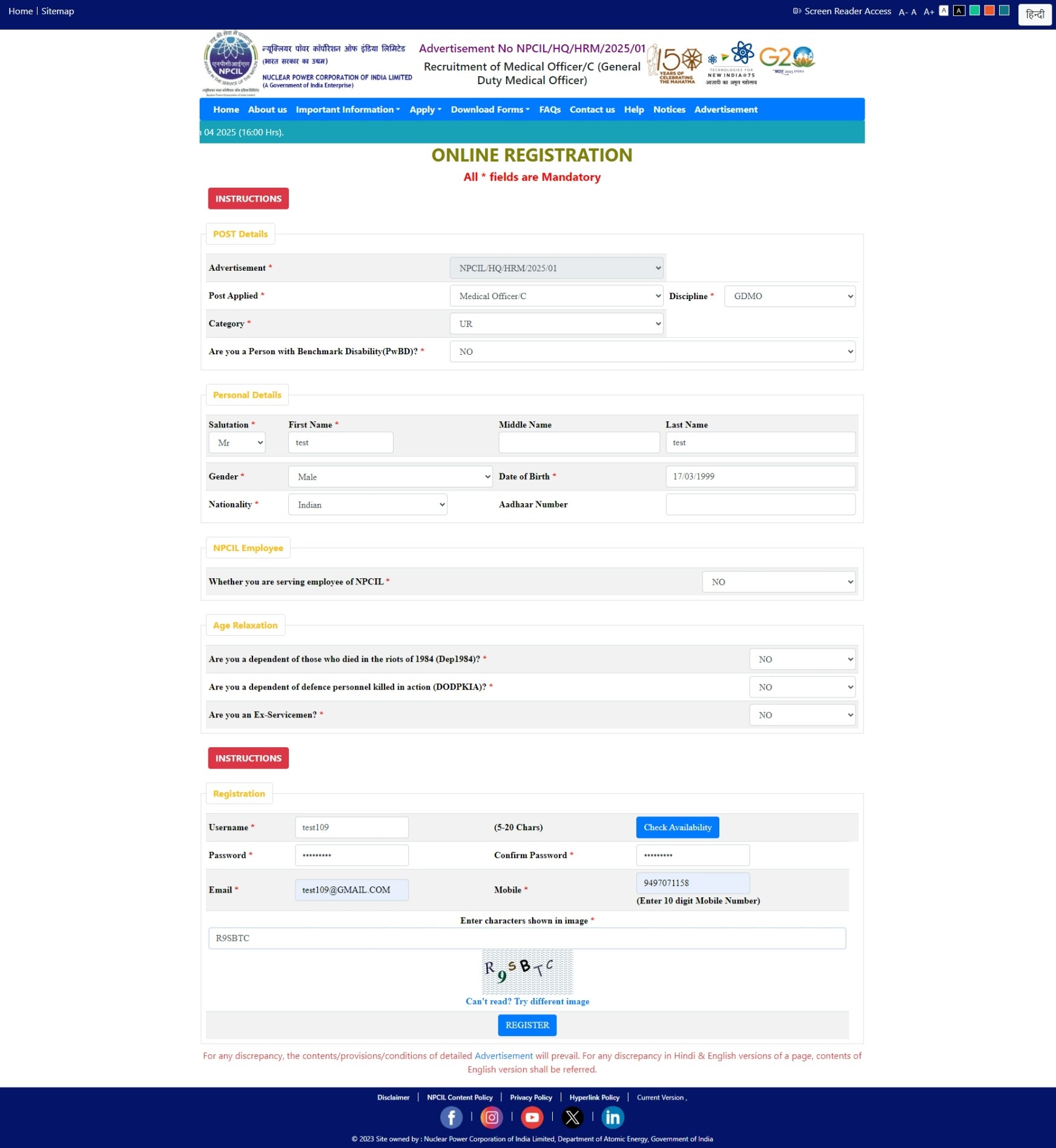 Registration
