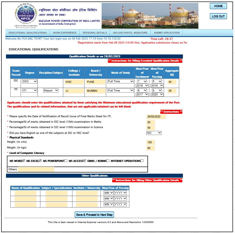 Qualification